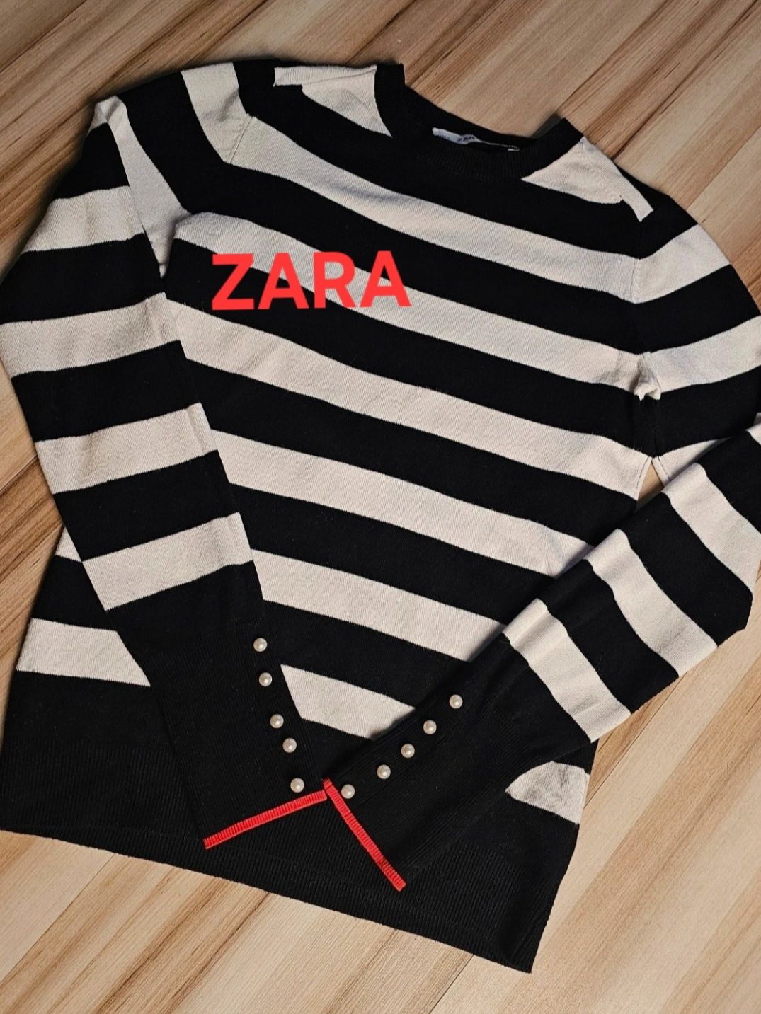 Sweter w paski Zara S/M