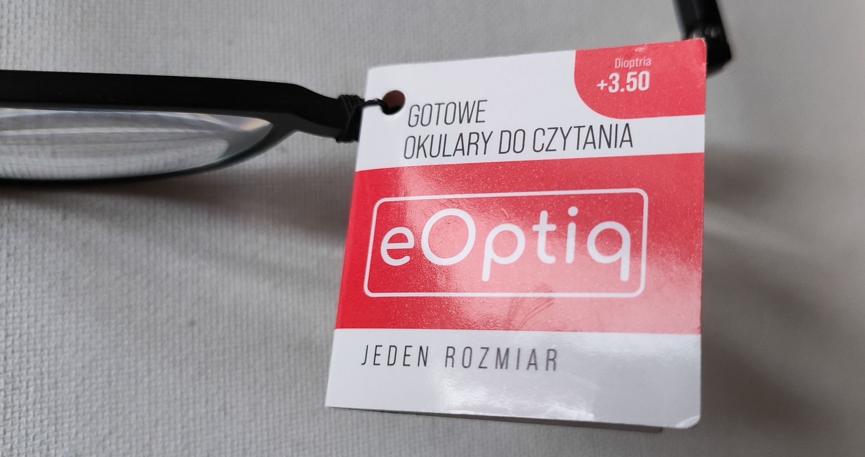 Etui + okulary eOptiq do czytania Dioptria +3,5