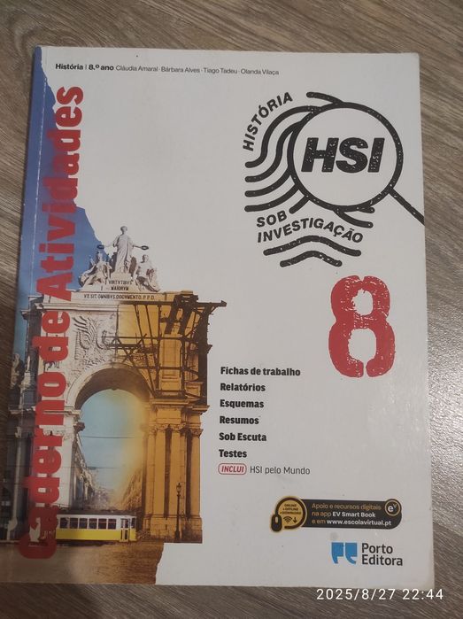 Cadernos de Atividade para 8 ano como novos