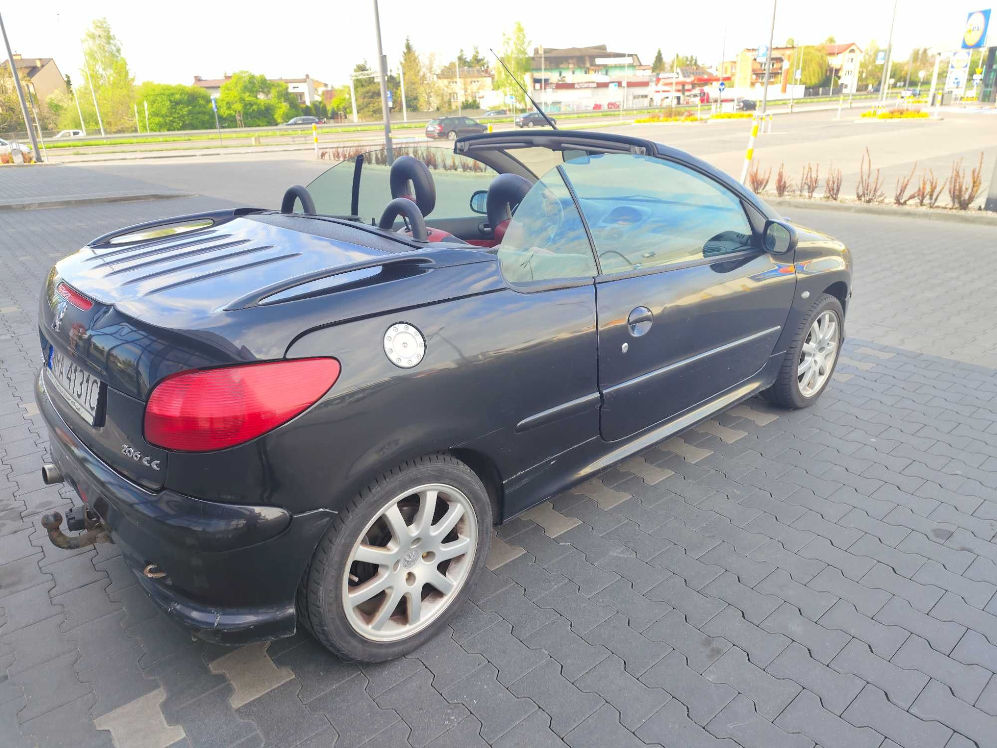 Peugeot 206 CC: 4osobowy kabriolet całoroczny twardy dach, 2.0 benzyna