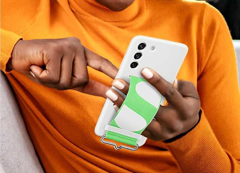 Оригинальный чехол Samsung Galaxy S22 Plus Silicone Cover With Strap