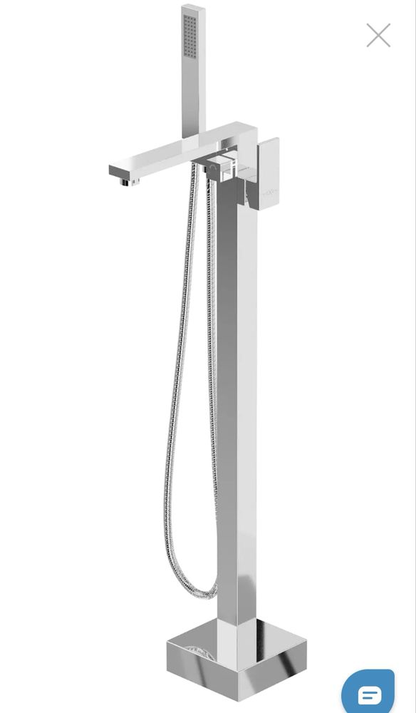 Bateria wannowa wolnostojąca chrom
