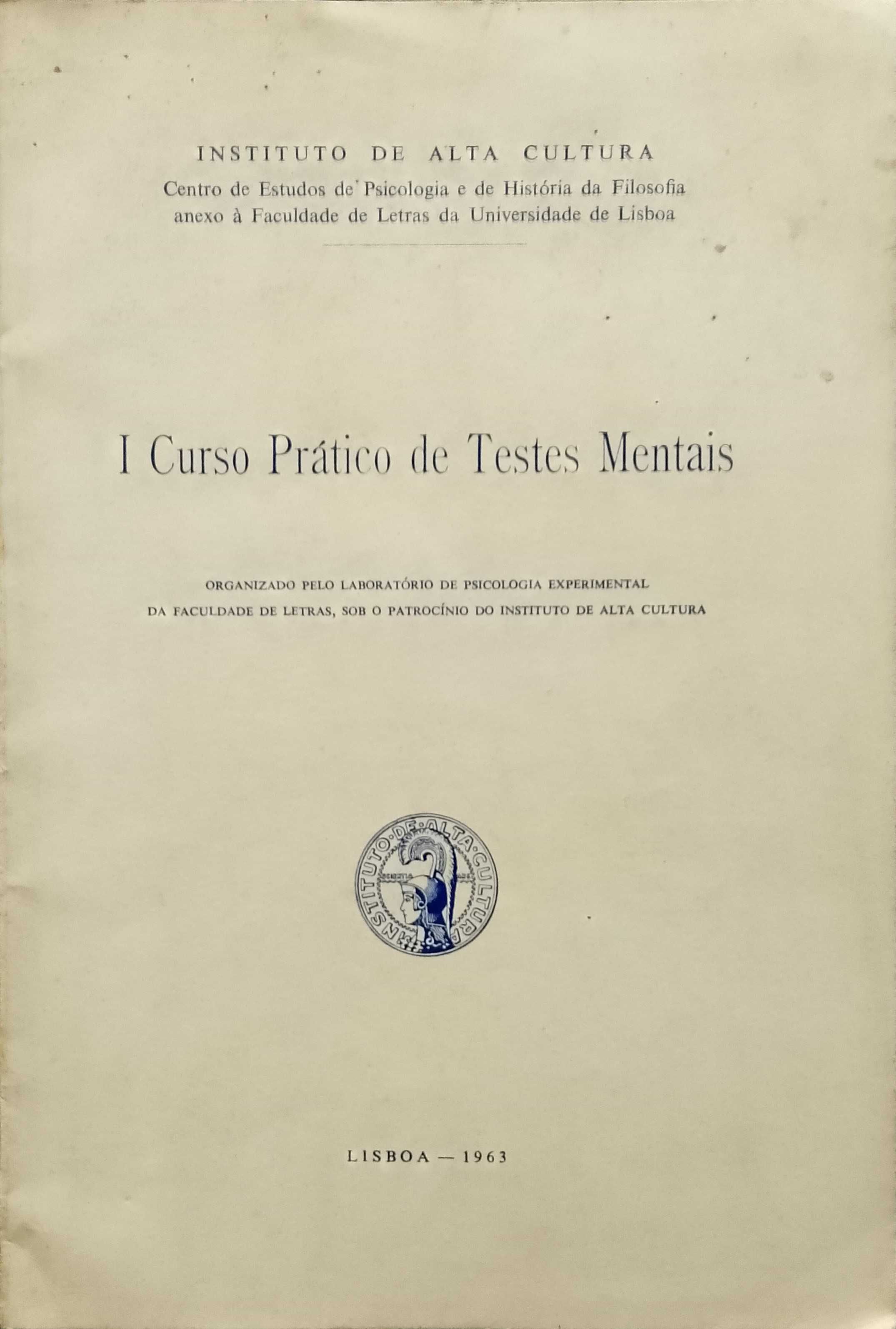 I Curso Prático de Testes Mentais "Instituto de Alta Cultura" (1963)