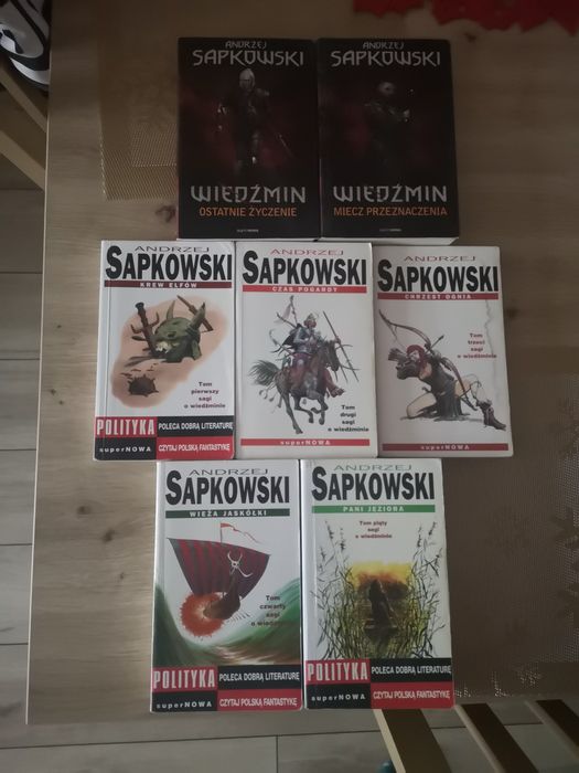 Wiedźmin 7 tomów stare wydania