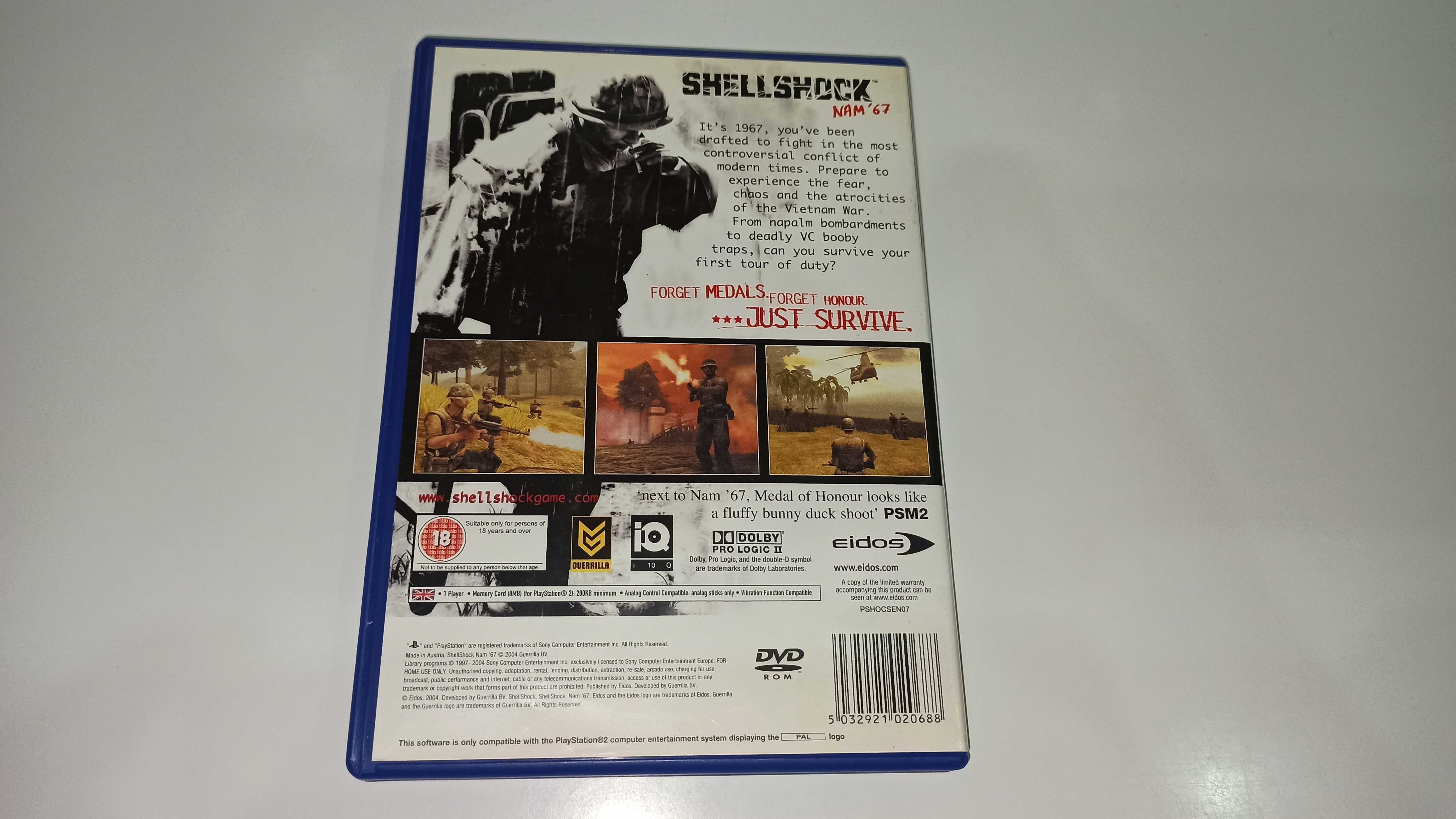 ps2 SHELLSHOCK NAM' 67 zadbana, wojna w wietnamie od twórców killzone