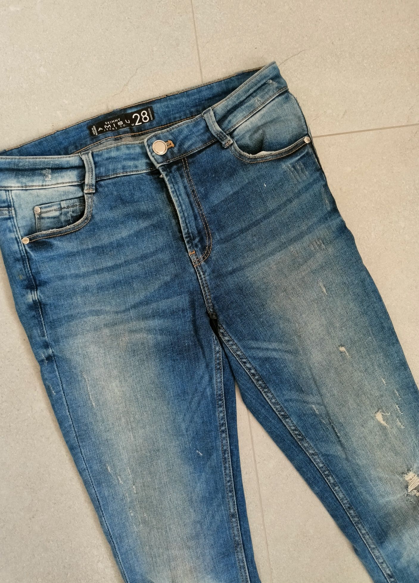 Jeansy skinny amisu rozm M
