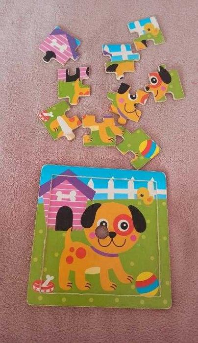 Puzzle piesek 9 elementów