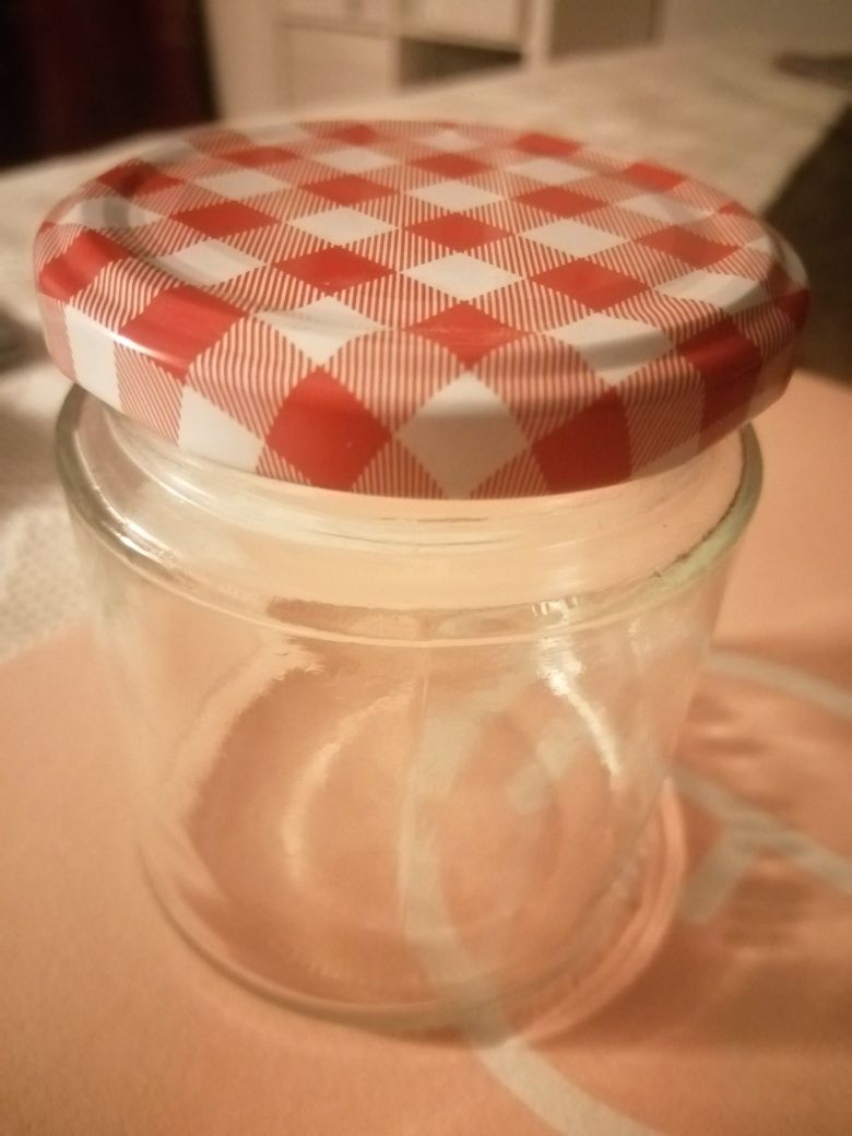 Pote de vidro médio