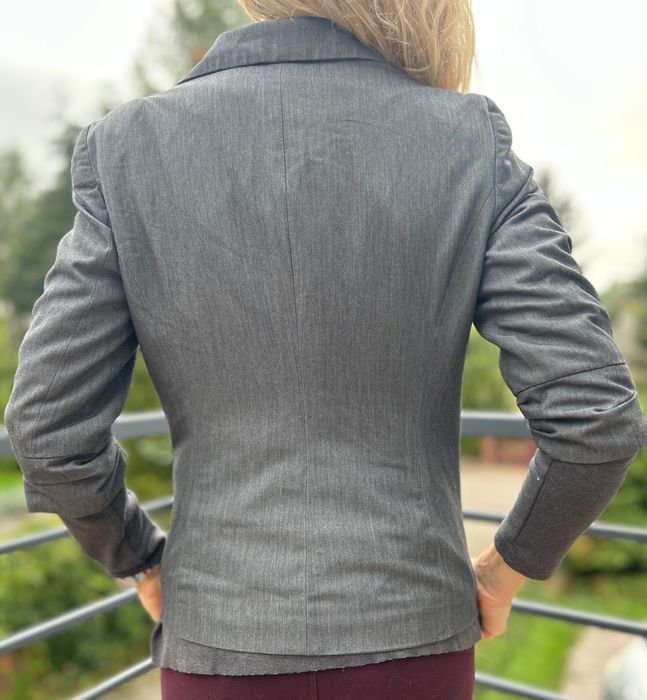 Żakiet boxy style Denim Co grafitowy R.M