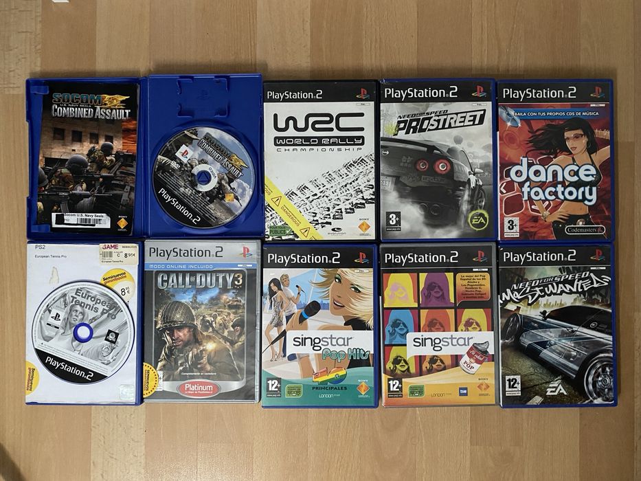 Lote 9 jogos PlayStation 2