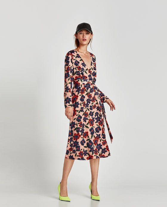 Vestido Floral Zara