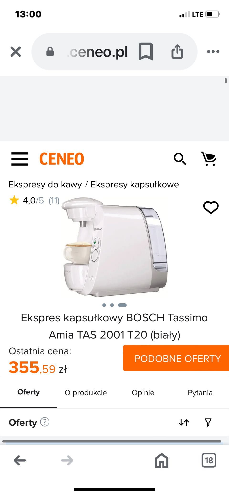 Ekspres na kapsułkach