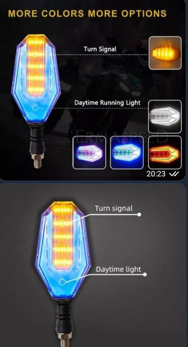 Мото гарнітура BT 112 Bluetooth, Мото повороти Led, зарядка АКБ 2-4-6А