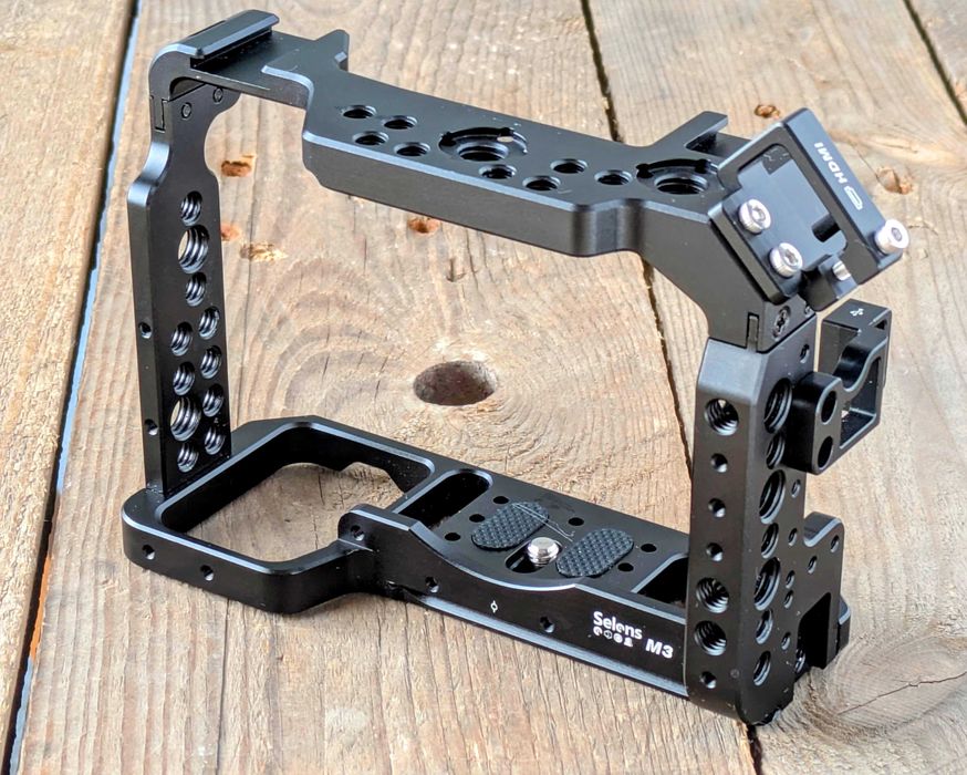 Selens a7iii a7r3 a7m3 klatka do Sony A7RIII /A7III + klipsy na kabel