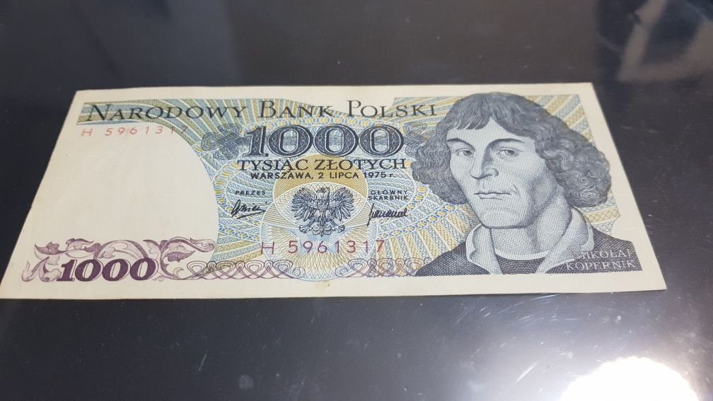 Banknot 1000 zł z 1975 r.