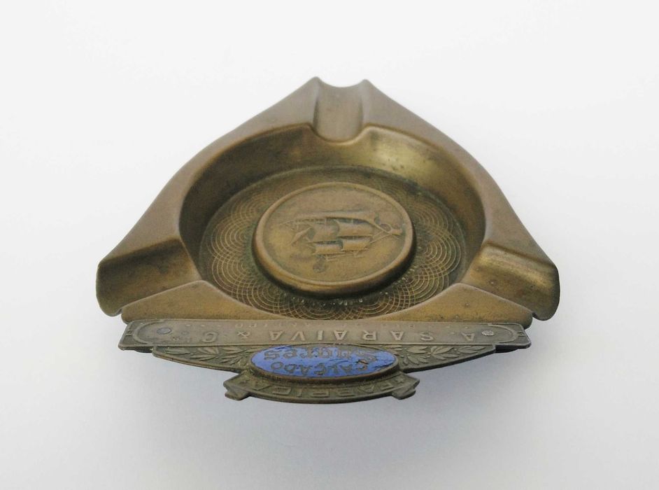 Antigo cinzeiro publicitário Fabrica Calçado Sagres - A. Saraiva & CIA