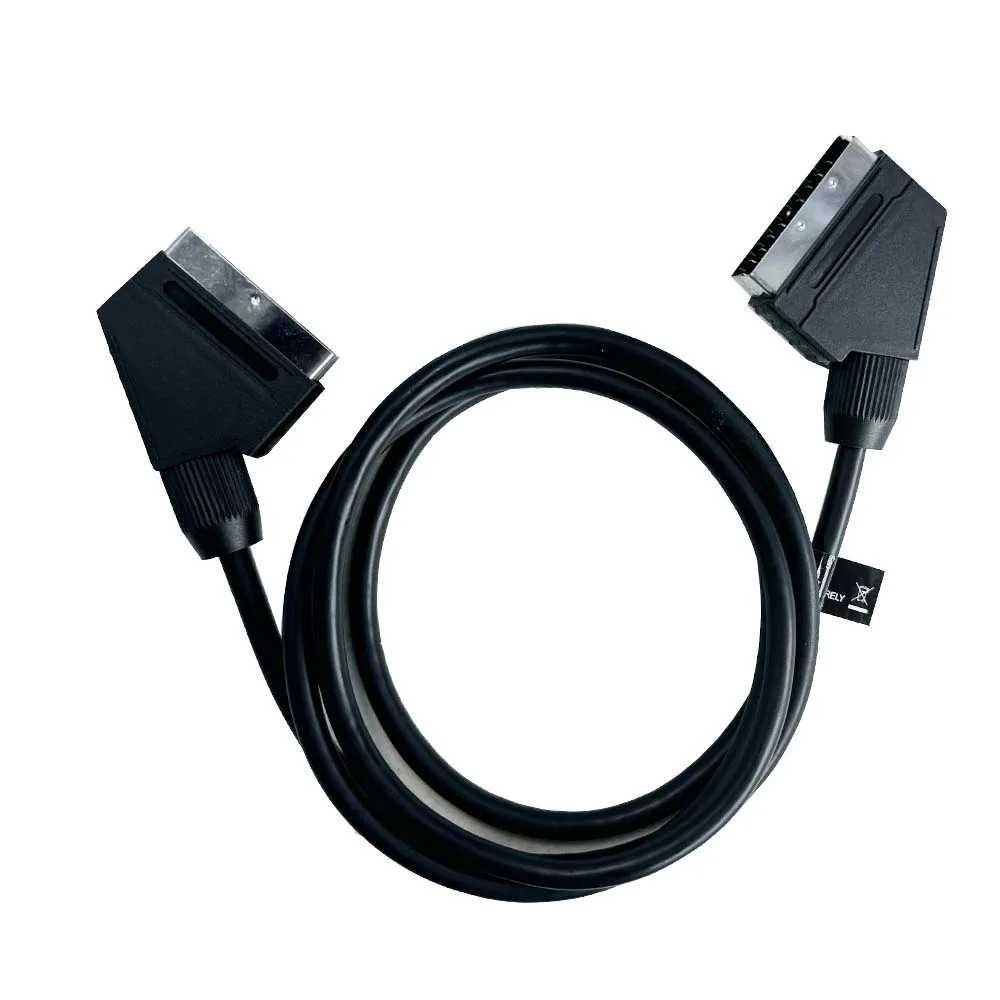 Cabo SCART macho/macho audio vídeo VHS 70cm