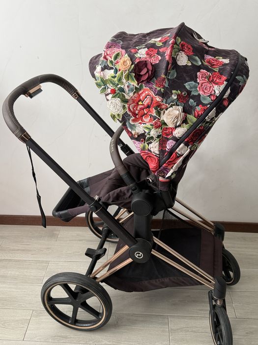 Візочок Сybex priam шасі рожеве золото