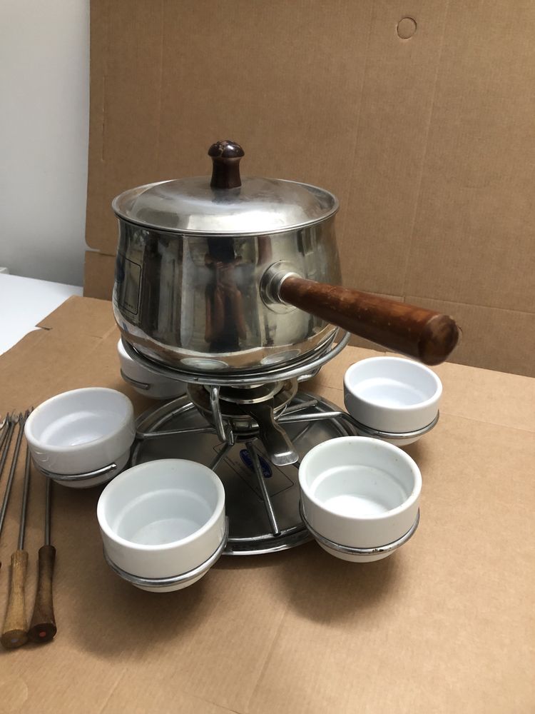 Fondue inox completo