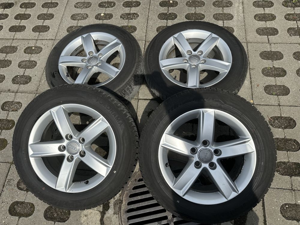 Felgi Audi 16’ 5x112 + opony ziomowe Yohohama z 2023 roku