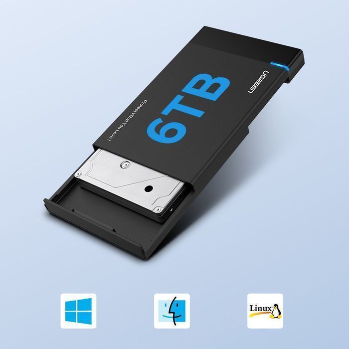 Obudowa Dysku Ugreen 2,5'' SATA USB 3.2 Gen 1 - Czarny