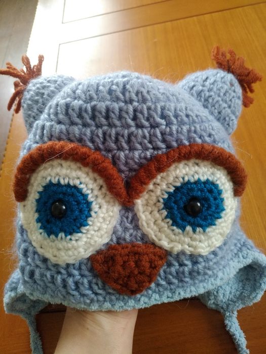 Шапка зима на дівчинку, ручної роботи