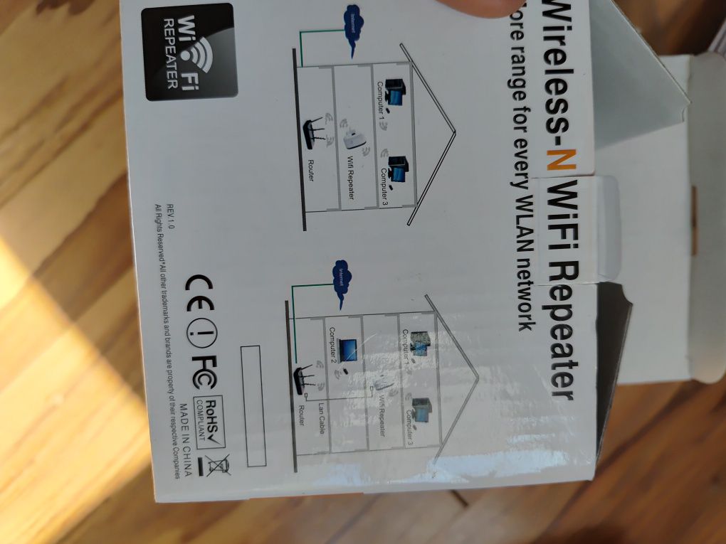 Wzmacniacz sygnalu WiFi Angielska wtyczka