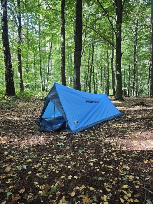 Nowy niemiecki namiot high peak minilite trekkingowy 2-osobowy 1kg