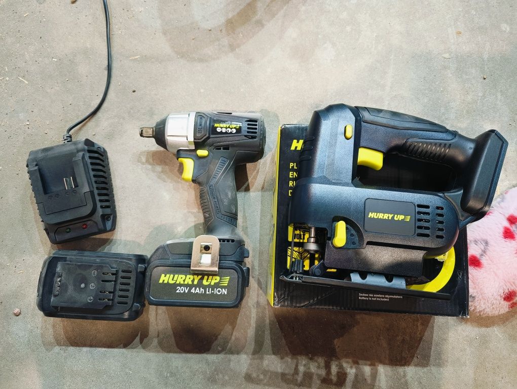 Zestaw Elektro. Klucz udarowy + wyrzynarka 20V 4Ah
