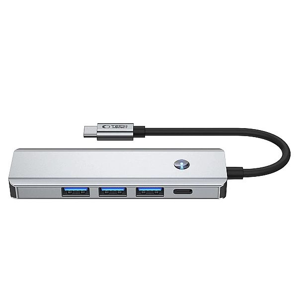 Tech-Protect Hb01 Hub Adapter 5In1 Type-C + Usb3.0 + Hdmi 4K 60Hz + Pd