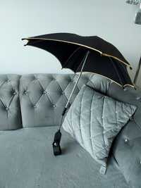 Oryginalna parasolka parasoleczka junama diamond czarna czarno zlota