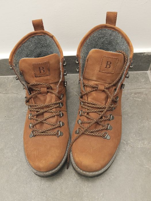 Buty zimowe  skórzane firmowe Badura. Raz ubrane. Rozmiar 43