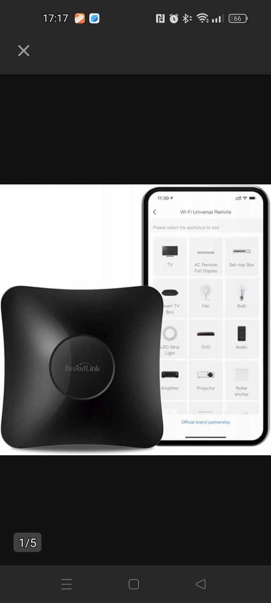 Uniwersalny pilot BROADLINK RM4 PRO IR i RF do Smart home