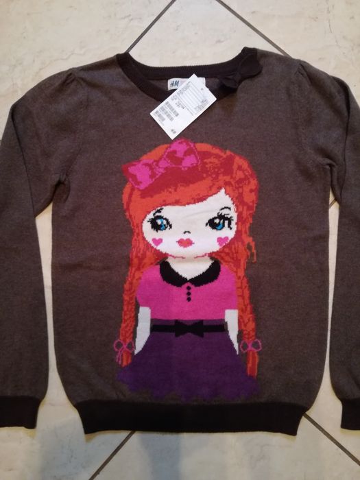 Bluzka sweter H&M 122/128 cm nowa