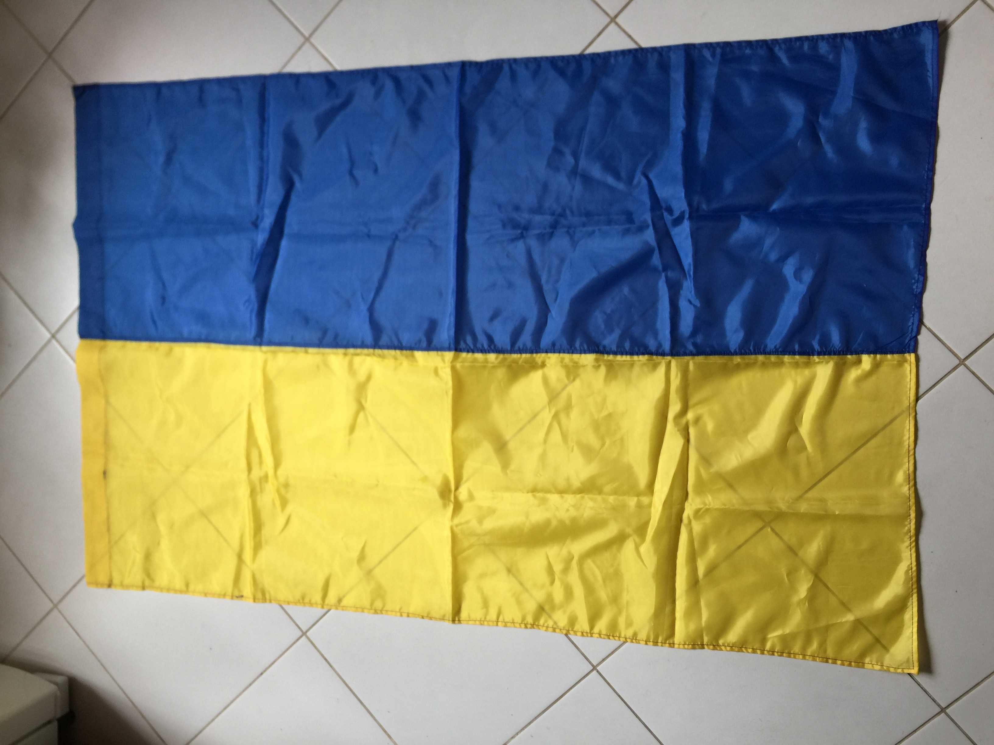 Флаг Украины Сувенирный 140 х 90 см Нейлон Жёлто-Голубой
