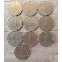 Монеты 1 гривна 2006 год 10 шт