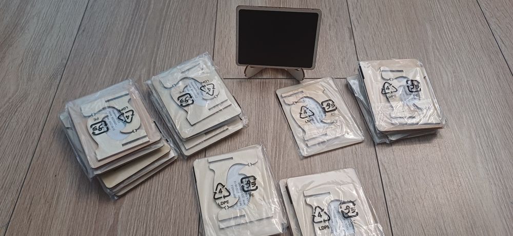 Mini tablice drewniane na stół