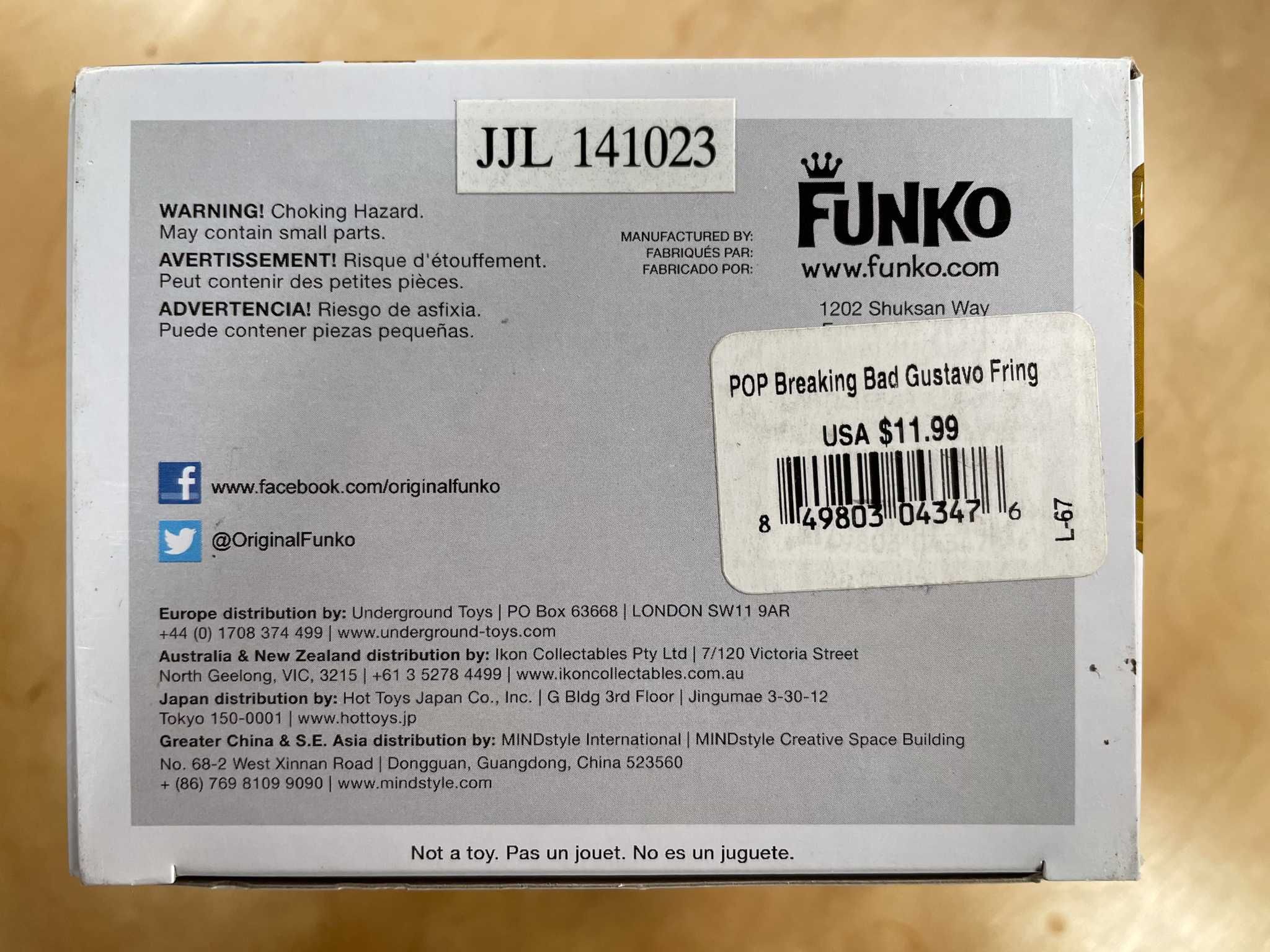 Funko pop Gus Fring 166 z protektorem Breaking bad