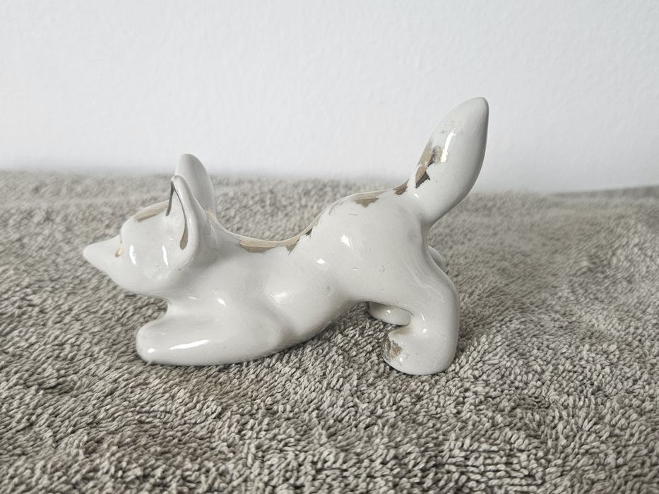 Figurka porcelanowa lisek  lis Połonne  Vintage kolekcjonerski