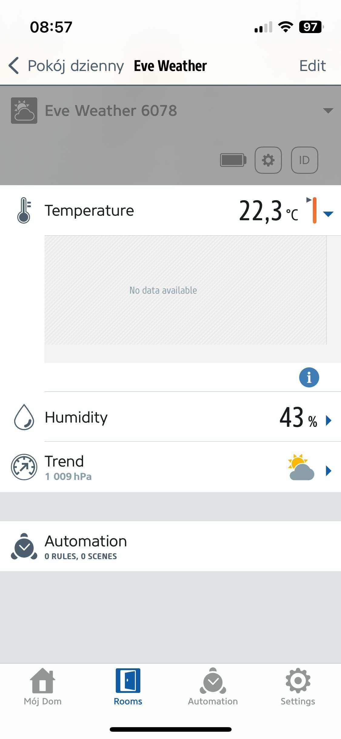 Czujnik zewnętrzny Eve Weather 20EBS9901 THREAD - Apple Homekit