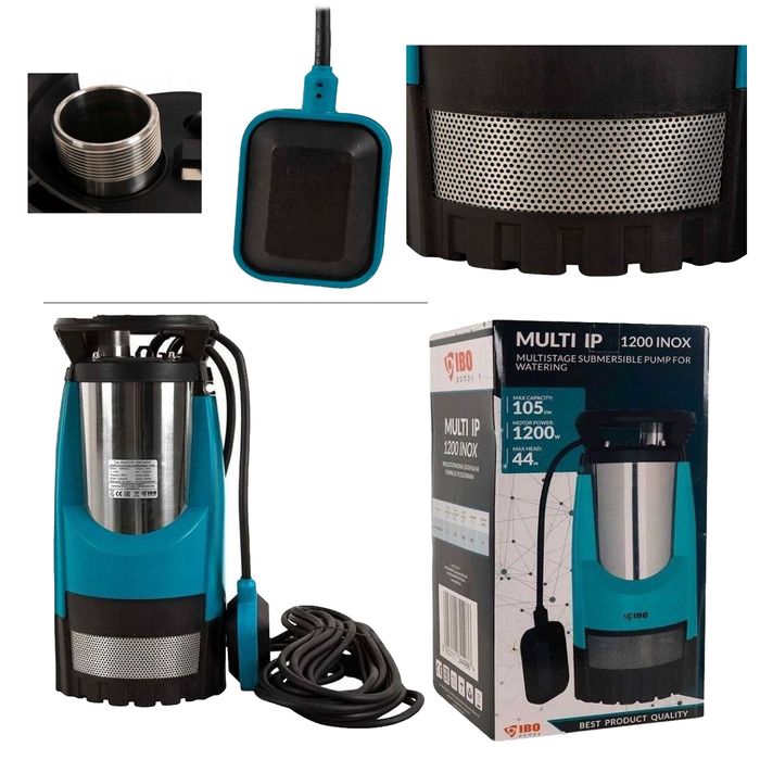 Pompa zatapialna MULTI IP 1200 INOX IBO Niezawodna do Deszczówki