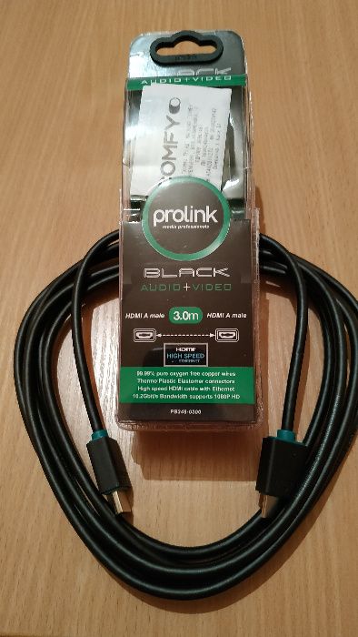 Кабель HDMI PROLINK v1.4 A=A 3m качество 100%