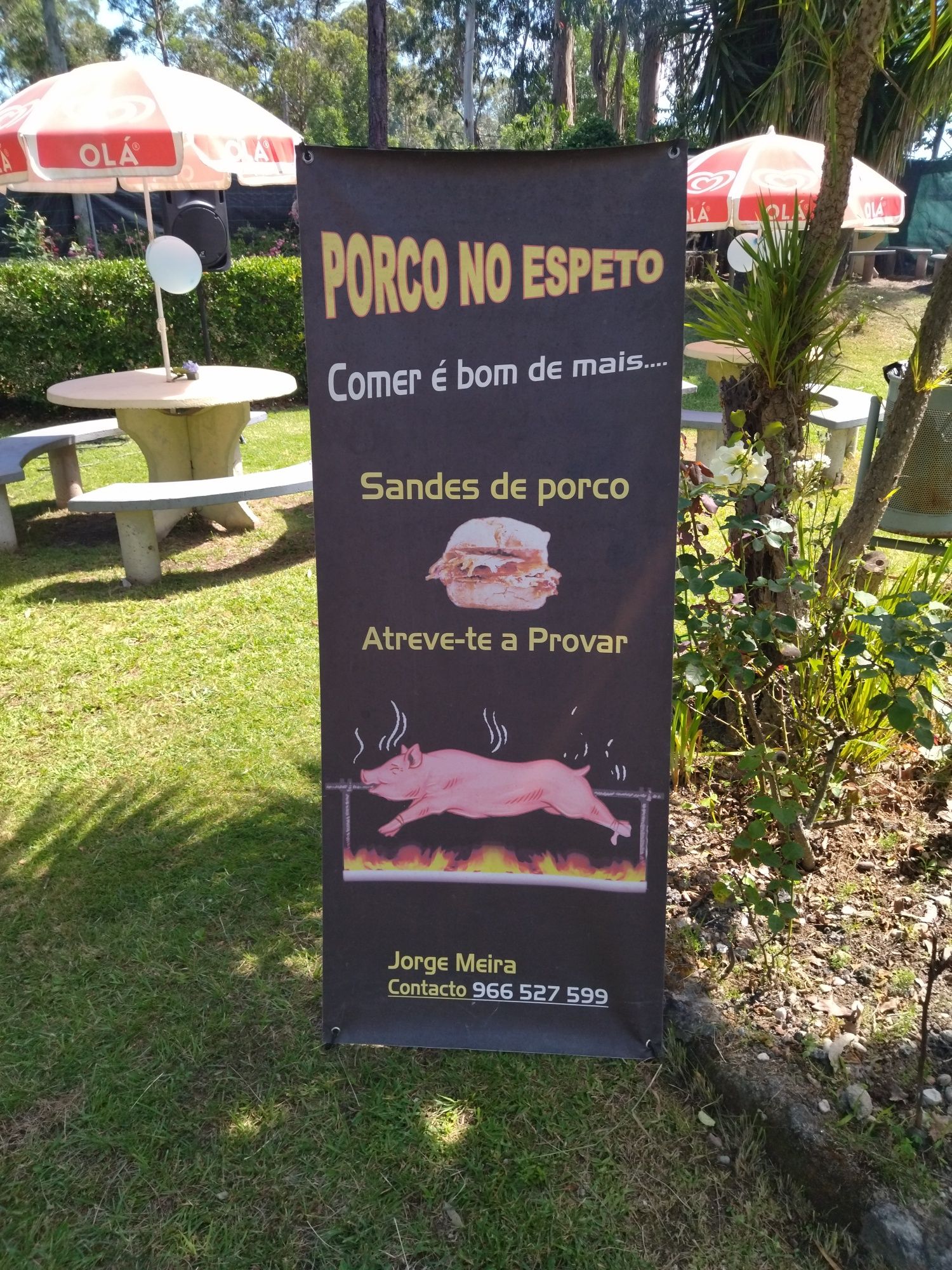 Faço porco no espeto