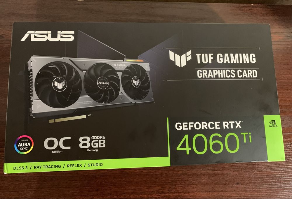 Відеокарта ASUS TUF Gaming GeForce RTX 4060 Ti 8GB GDDR6 OC Edition