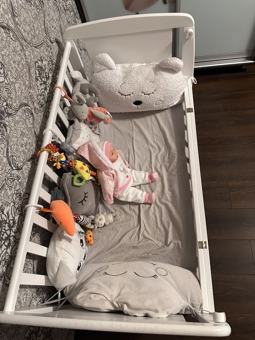 Ліжко дитяче від 0 до 5 років б/у з матрацом на кокосовому наповненні