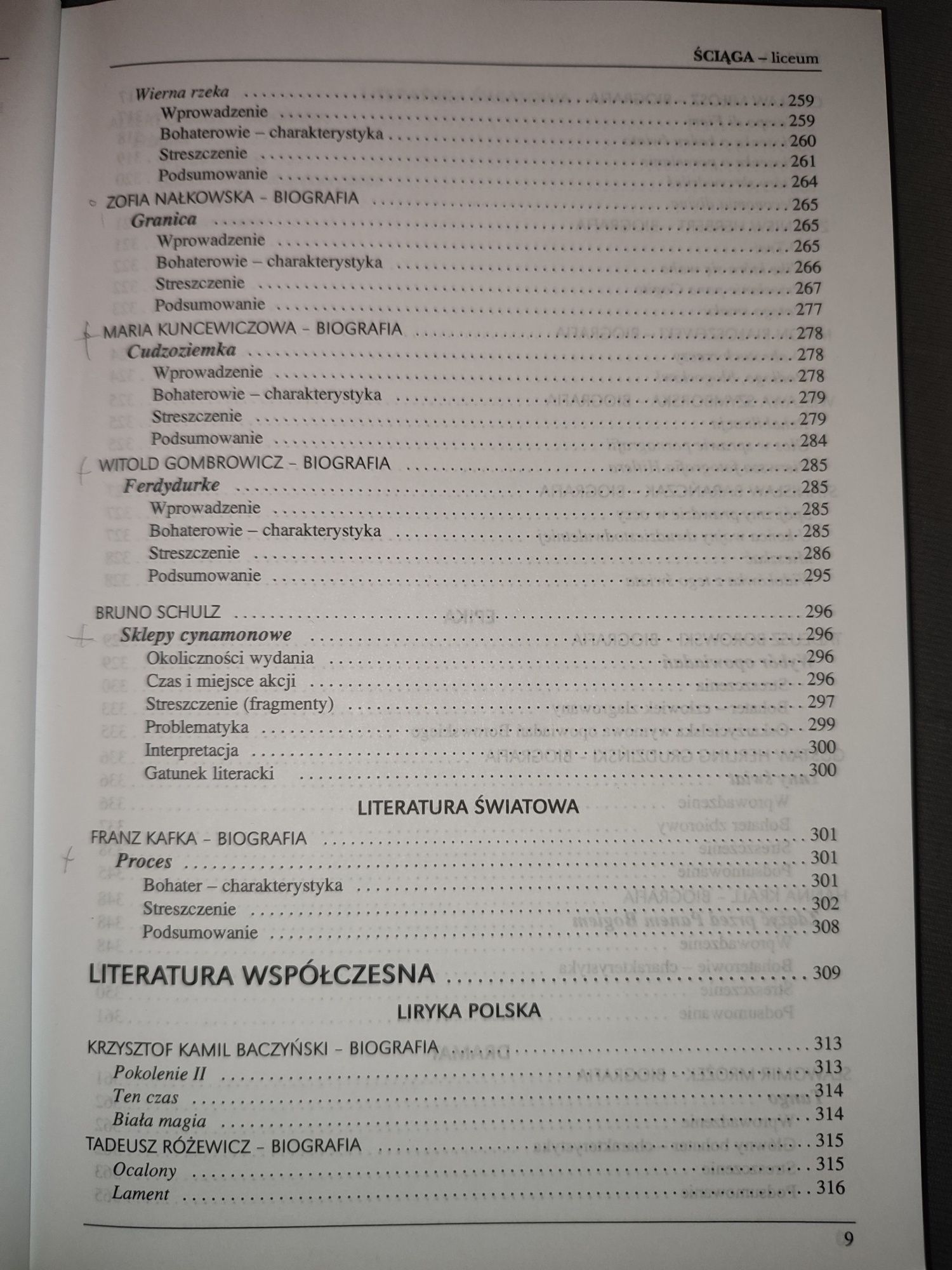 Streszczenia lektur do matury, Greg, Ściąga