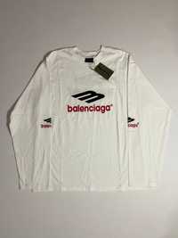 лонгслив Balenciaga 3B Sports Icon Long Sleeve White