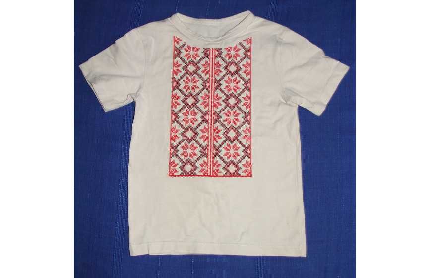 Футболка вышиванка на 3-5 лет, замеры