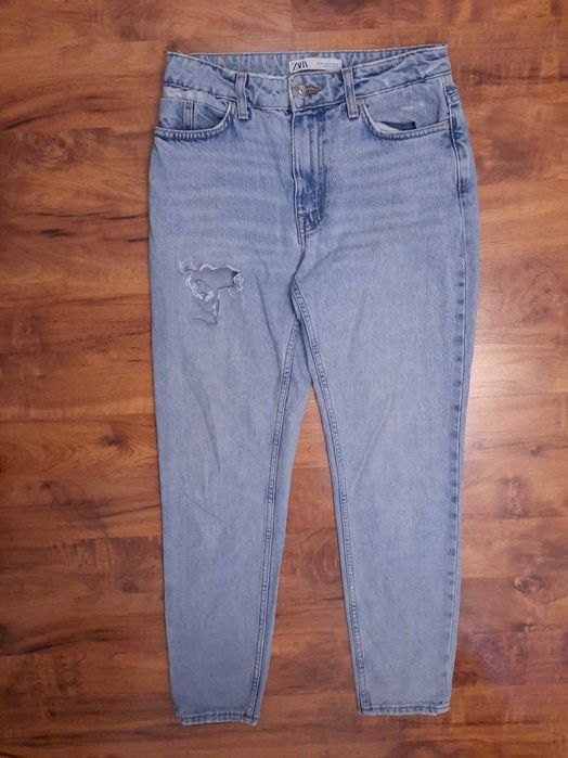 Spodnie jeansowe jeansy boyfriend Zara rozmiar 34 realnie S 36