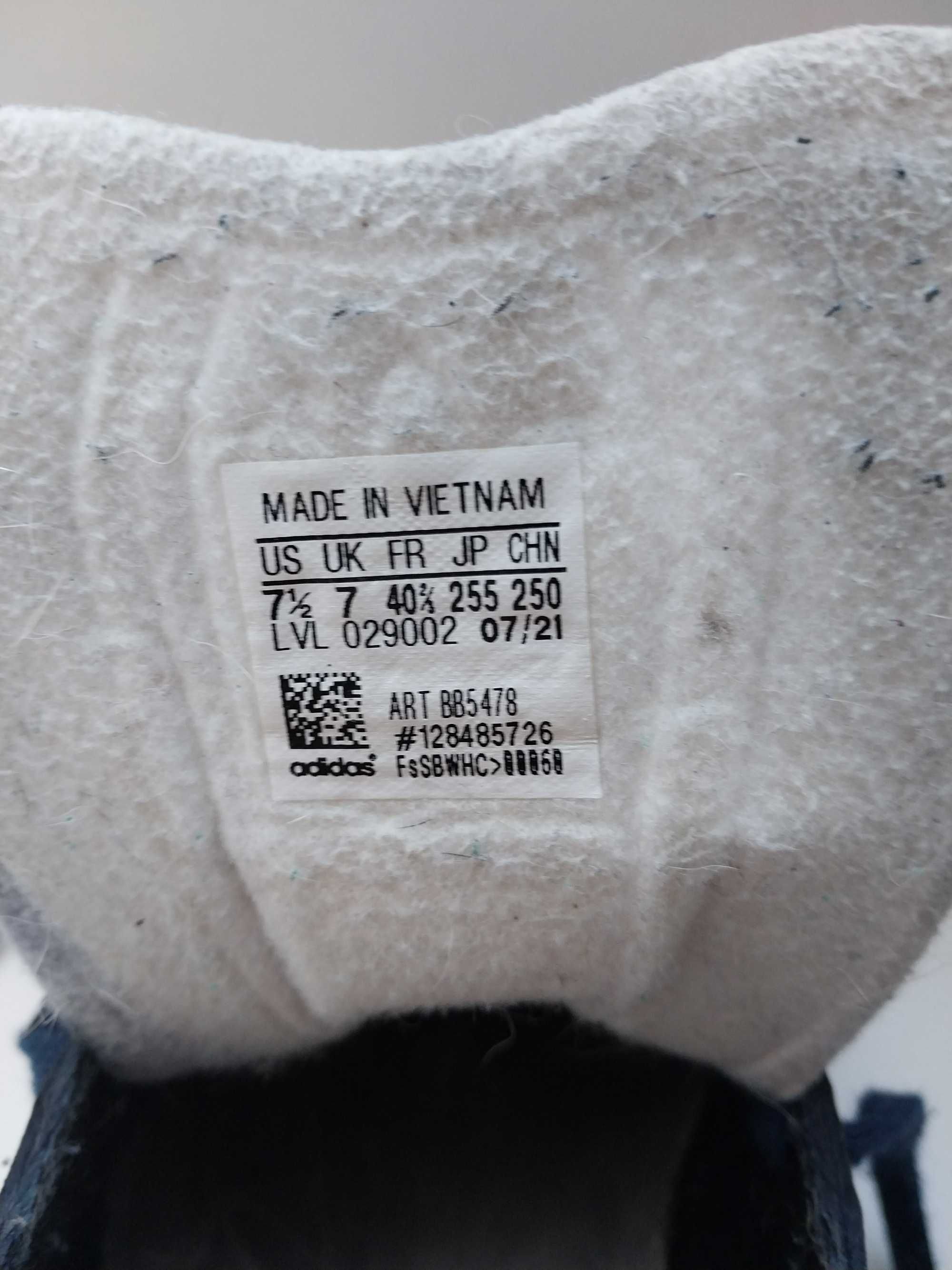 Adidas Gazelle Вьетнам Оригинал кроссовки кожа Размер 39 Стелька 25 см